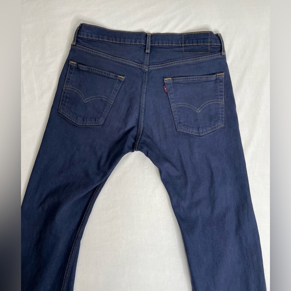 Levi Mens Jeans Straight Legs Navy Blue W32 L30 - Picture 9 of 12